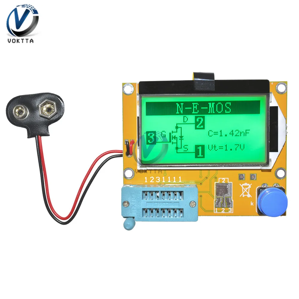 Digital Display Transistor Tester Diode Triode Capacitance Meter LCRPWM Meter Mega328 LCR-T4 GM328A LCD Screen MOS/PNP/NPN