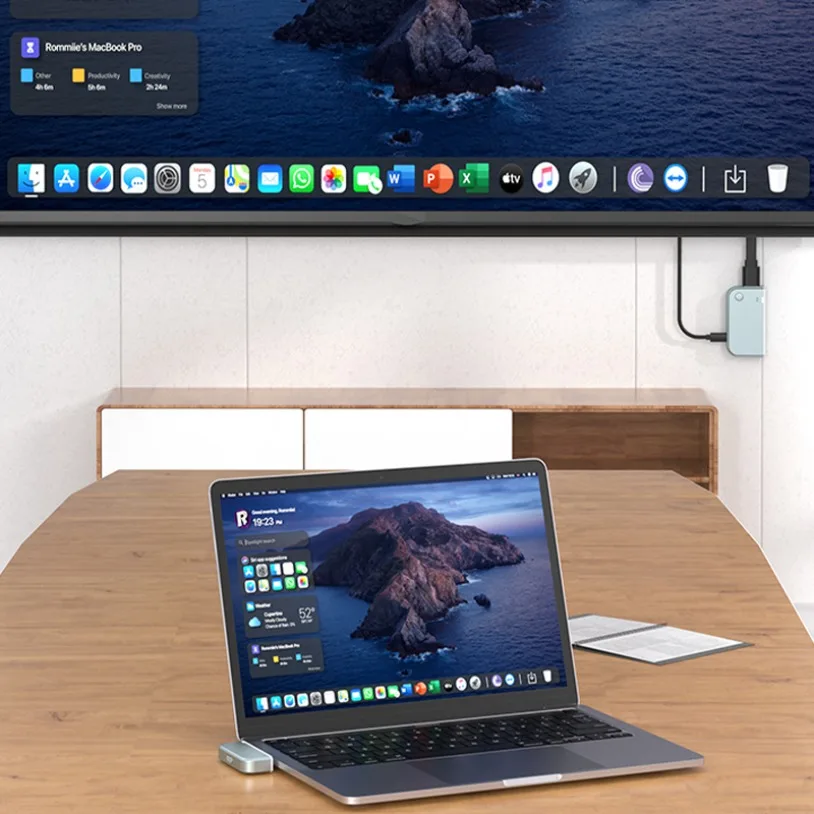 50M Wireless HDMI-Compatible Video Transmitter Receiver Kits Adapter TV Stick Dongle 1080P for Laptops PC Monitor Projector