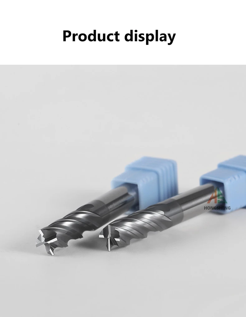 HRC68 Schaftfräser CNC-Fräser Vollhartmetallbeschichtet für Stahlmetallfräsen 1mm-12mm U-förmige Nut 6 8 12 Schaftdurchmesser – Detail 9
