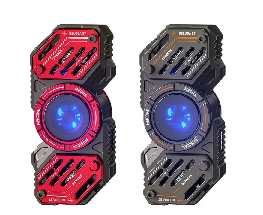 WME Mech lega di zinco creativo decompressione punta delle dita giroscopio 5.3 Bluetooth auricolari musicali Beluga S7_voghion.com