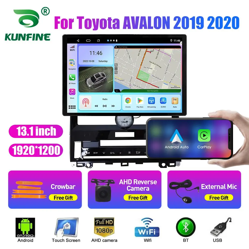 

13.1 inch Car Radio For Toyota AVALON 2019 2020 Car DVD GPS Navigation Stereo Carplay 2 Din Central Multimedia Android Auto