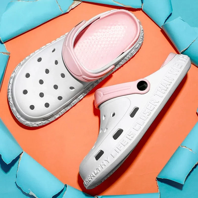 Unisex Child Summer Beach Shoes Indoor Non-Slip Sandals Clogs Boys Slip On PVC Toddler Sandals Slides Children Garden Shoes kids sandals