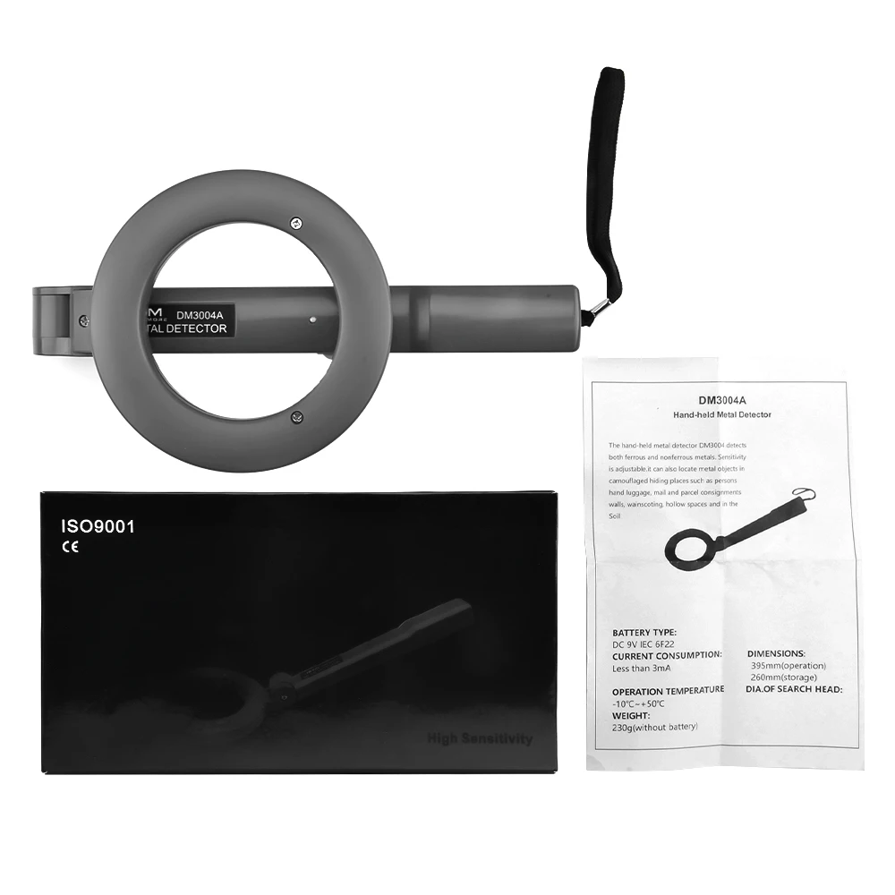 Taşınabilir Metal Dedektörü Katlanabilir El Metal Dedektörü Su Geçirmez Yüksek Hassasiyetli Algılama Bip Alarmı