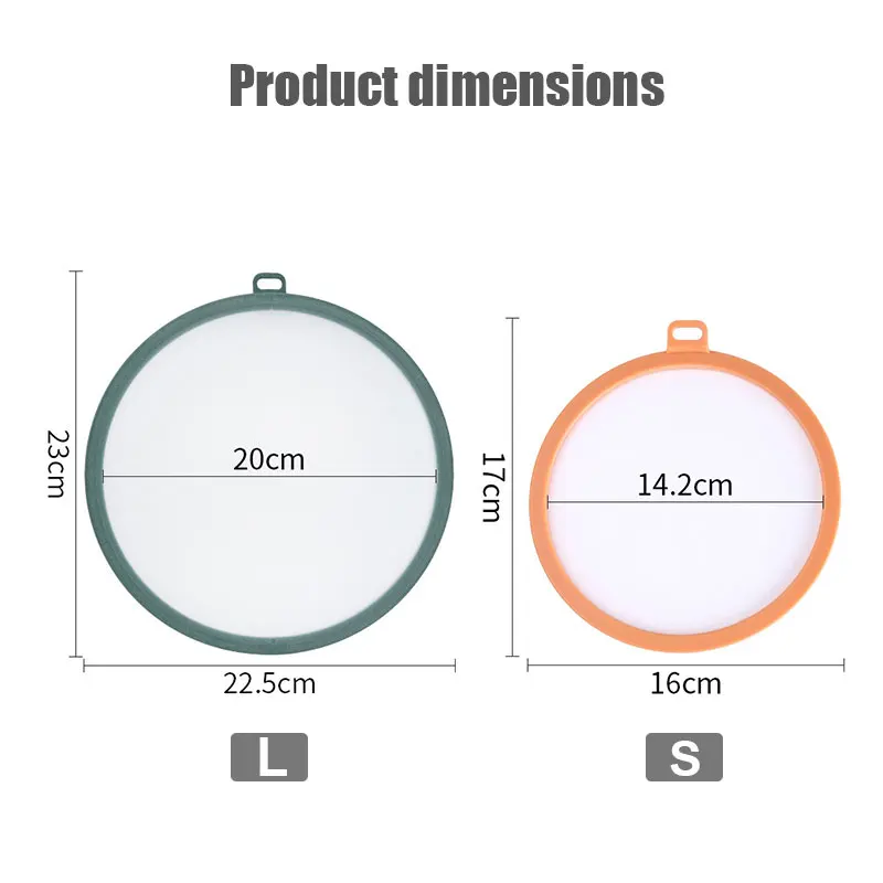 Description Picture 3 of itemS/L Reusable Food Covers Silicone Bowl Lids Cup Seal Covers Prevent Dust and Flies Universal Leakproof Bowl Stretchy Wrap Cover