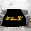 JACK WOLFSKIN Blanket Microfiber Bedding Plush Furry Bed Blankets and Bedspreads Plaid on the Sofa Bedspread Throw Knee Throws 1