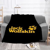 JACK WOLFSKIN Blanket Microfiber Bedding Plush Furry Bed Blankets and Bedspreads Plaid on the Sofa Bedspread Throw Knee Throws 1