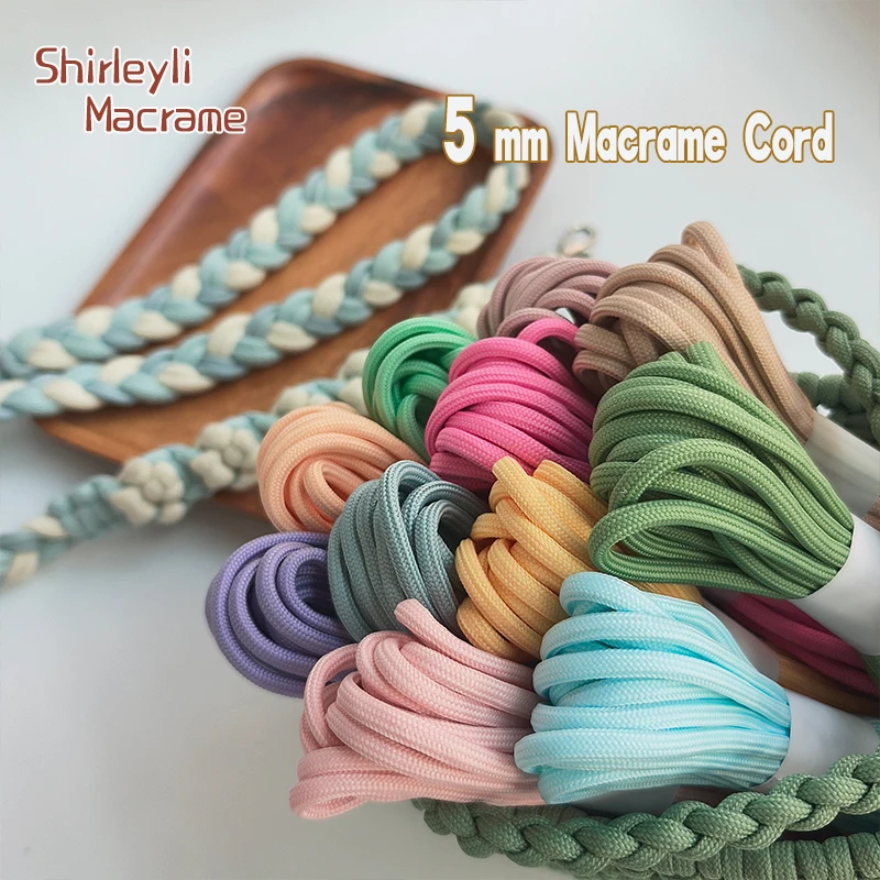 Premium 5mm Polyester Braid Rope for DIY Projects and Crafting