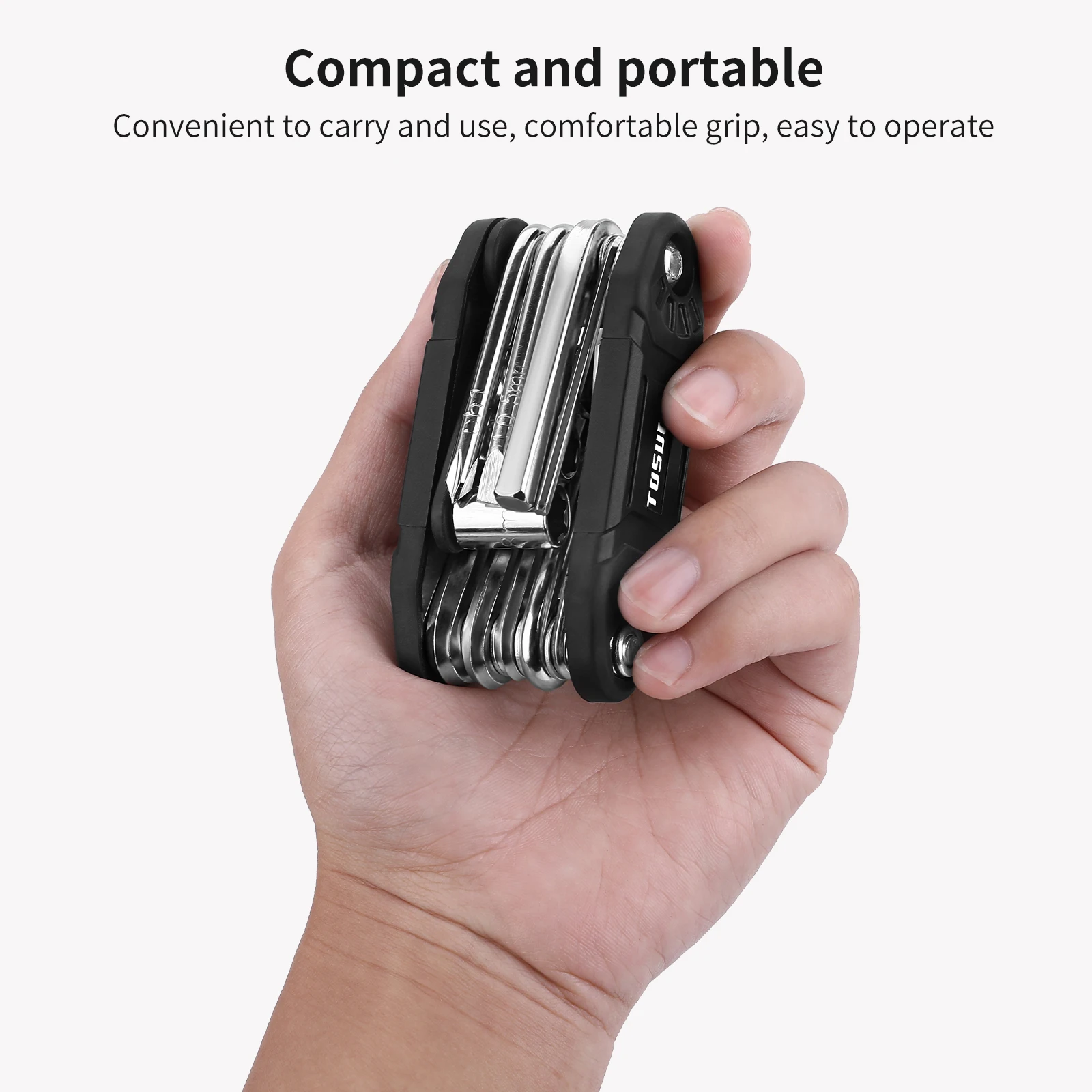 TOSUOD 16 in 1 Bike Repair Tools Portable Multifunctional Wrench - Image 4