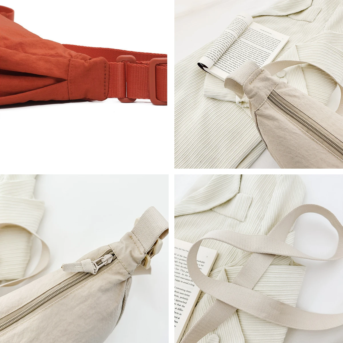 Women's Dumpling Bag Nylon Large Capacity for Travel and Commuting