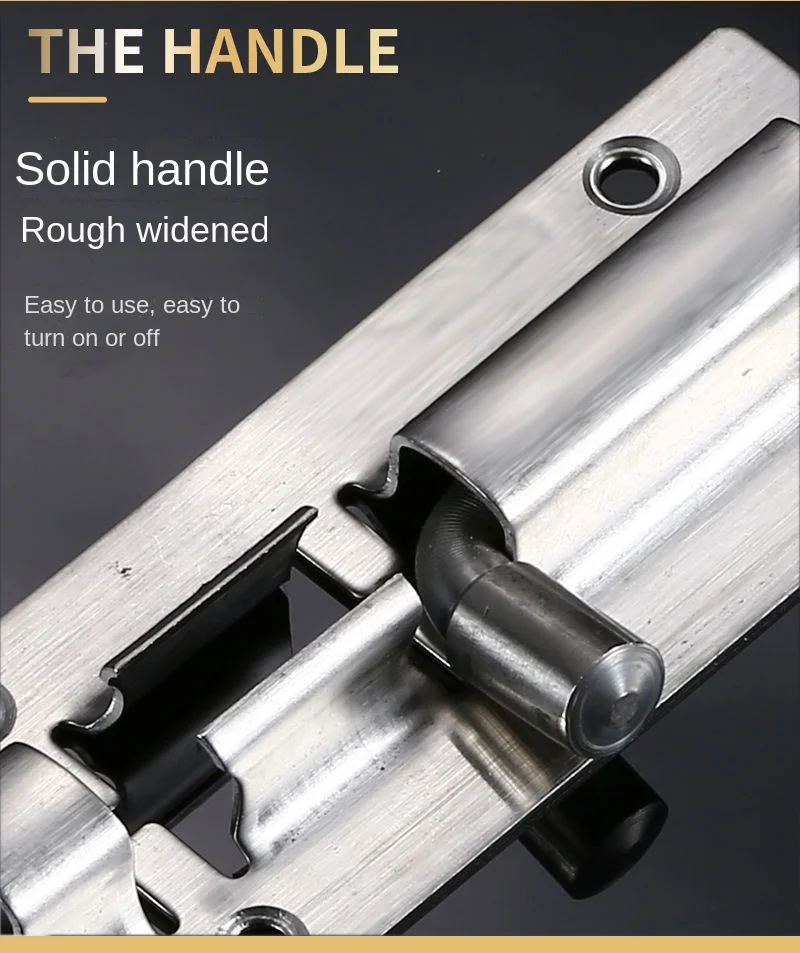 Description Picture 5 of itemLatch Home Safety Stainless Steel Door Bolt Lock Sliding Door Chain Lock Furniture