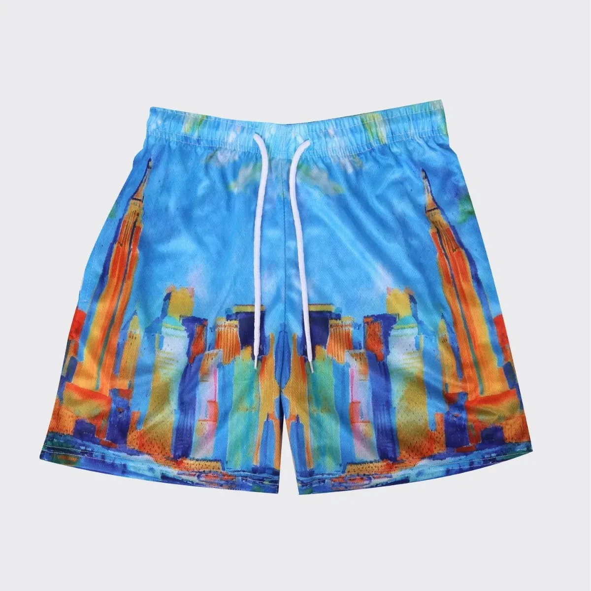Trendy Beachwear Men's Printed Four-Quarter Shorts Skateboarding Sporty Casual Pants Cross-Border Fashion