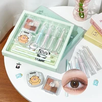 8-Piece Makeup Set - Lipsticks, Eyeshadow, Eyebrow pencil, Solid Fragrance Paste, Exquisite Christmas Valentine's Day Gift Box 1