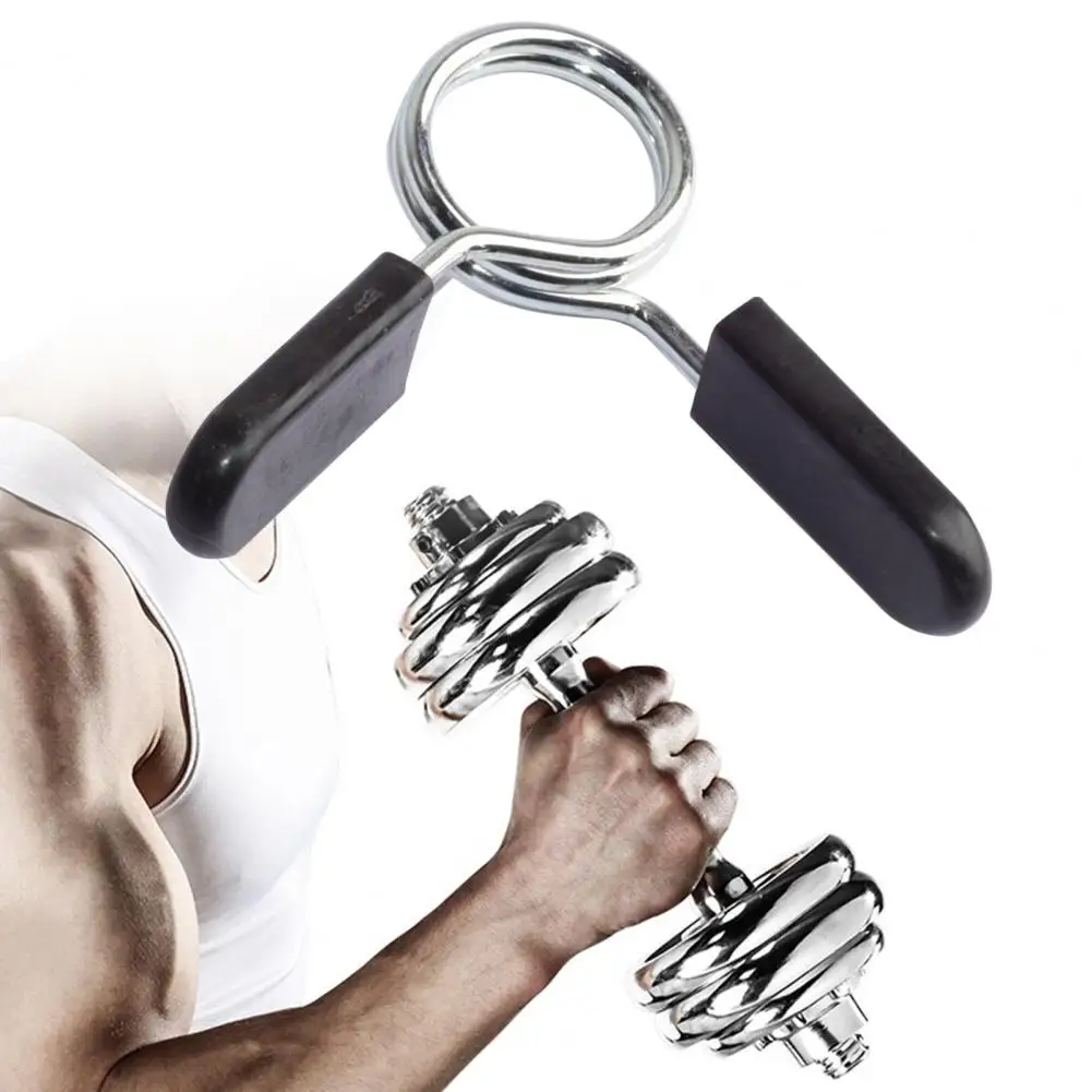 1 Pair Barbell Bar Clamps Clips Collars For Gym Weight Lifting