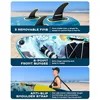 All-Round inflatable paddle board for lakes and rivers, PVC drop-stitch material, navy blue with gray accents, ultra stable 11'