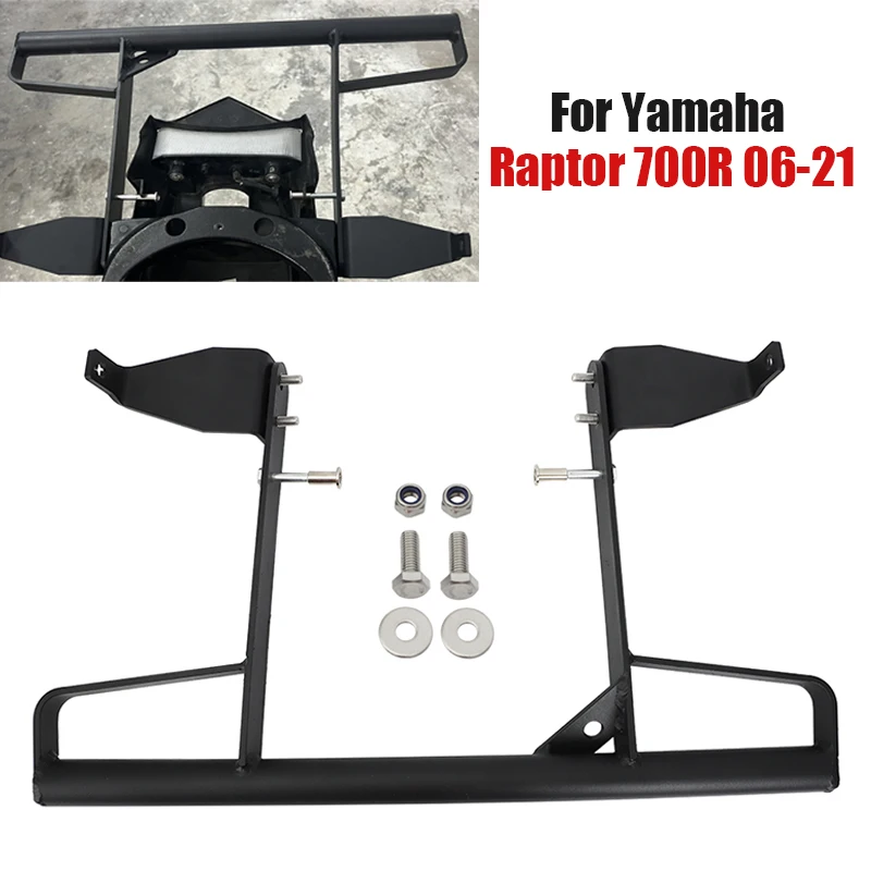 Wide Rear Grab Bar Bumper For Yamaha Raptor 700R 700 raptor 2006-2021 YFM700 yfm 700r Black Aluminum ATV Accessories gobison high quality electric side bar fit for ford bronco raptor car accessories 2021 side step