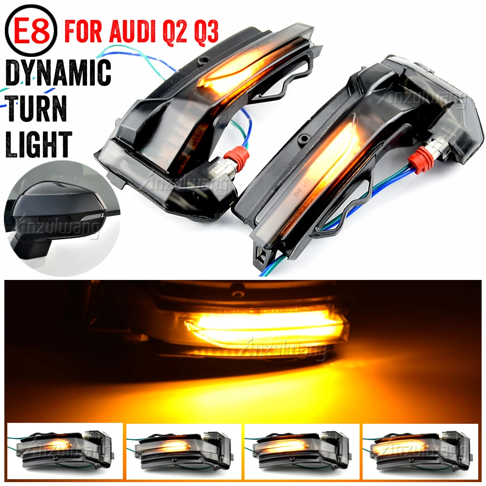 Dynamic Flowing Turn Signal Light Side Rearview Mirror Indicator