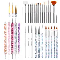 UV Gel Nail Art Brushes Dotting Drawing Painting Brush Set DIY Design Nail Art Supplies Tools Manicure Accessories Drawing Tips 1