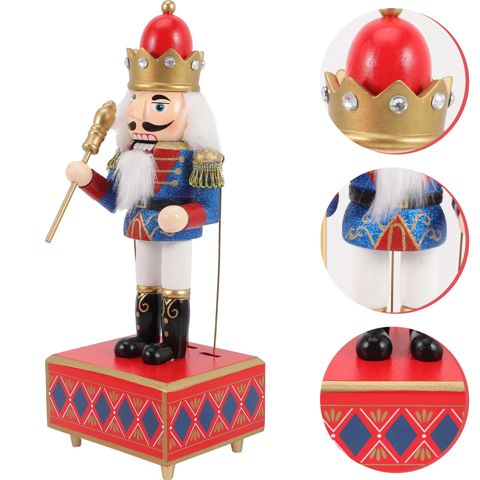 

Nutcracker Wood Decor Christmas Decorations for Office Nutcrackers Figures Adorn Gifts Decorate Adorns Ornament