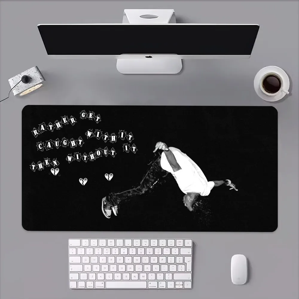 Rapper Playboi Carti Die Lit Mouse Pad Computer Laptop Gaming Office Wrist Guard Non Slip Keyboard Pad 2