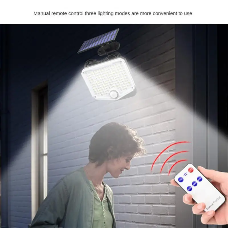

Solar Wall Lamp Polycrystalline Silicon Energy Saving Waterproof Adjustment Intelligent Remote Control Household Accessories
