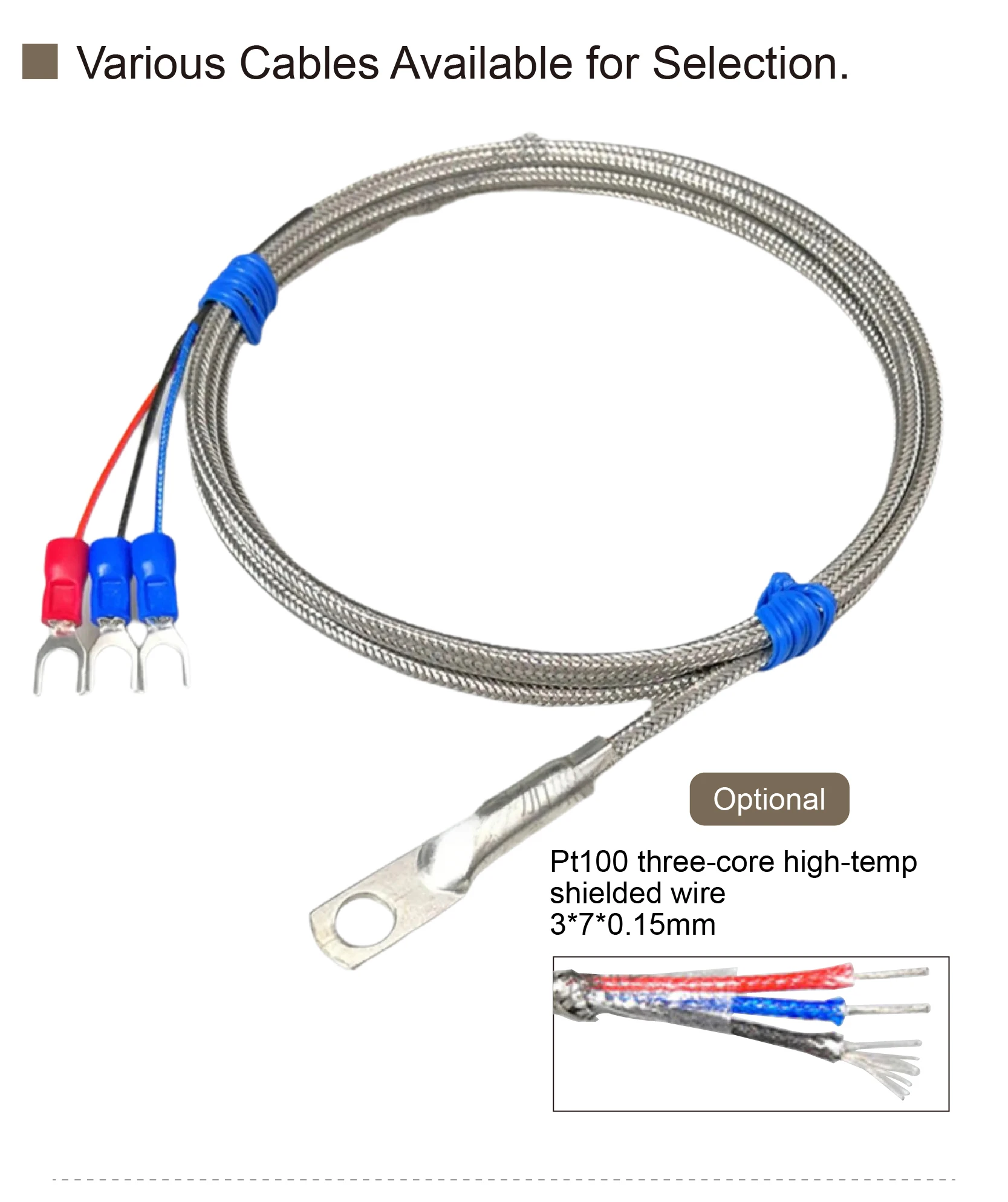 Adhesive Surface-Mount RTD PT100 Waterproof Temperature Sensor Industrial Probe