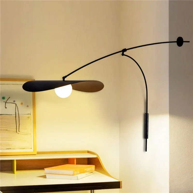 Modern Bedside LED Wall Lamp For Living Room Bedroom Study Room Sofa Long Arm Adjustable Wall Light Bedroom Bedside Reading Room - 2