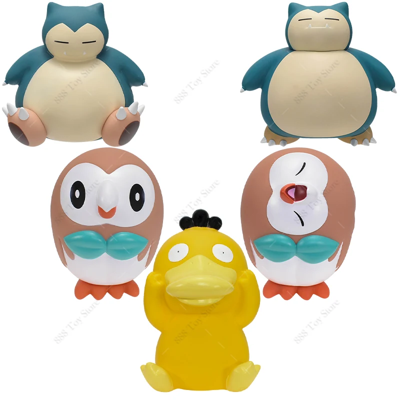 

Anime Pokemon Piggy Bank Money Box Snorlax Rowlet Psyduck Coin Toys Action Figures Collection Model Kids Birthday Children Gift