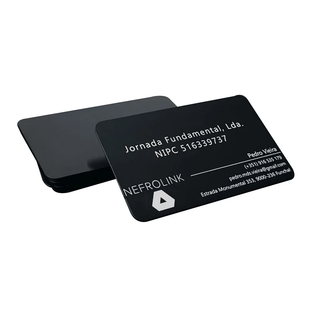 Stunning Anodized Aluminium Business Cards for Decor and Souvenirs 