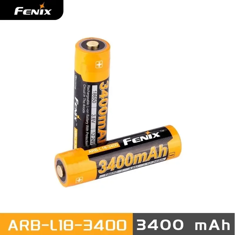 Original Fenix ARB-L18-3400 3.6V 3400mAh 18650 Rechargeable Li-ion Battery For UC35 V2.0,TK26,HM61R,HM65R,HM65R-T,E28R,E30R...