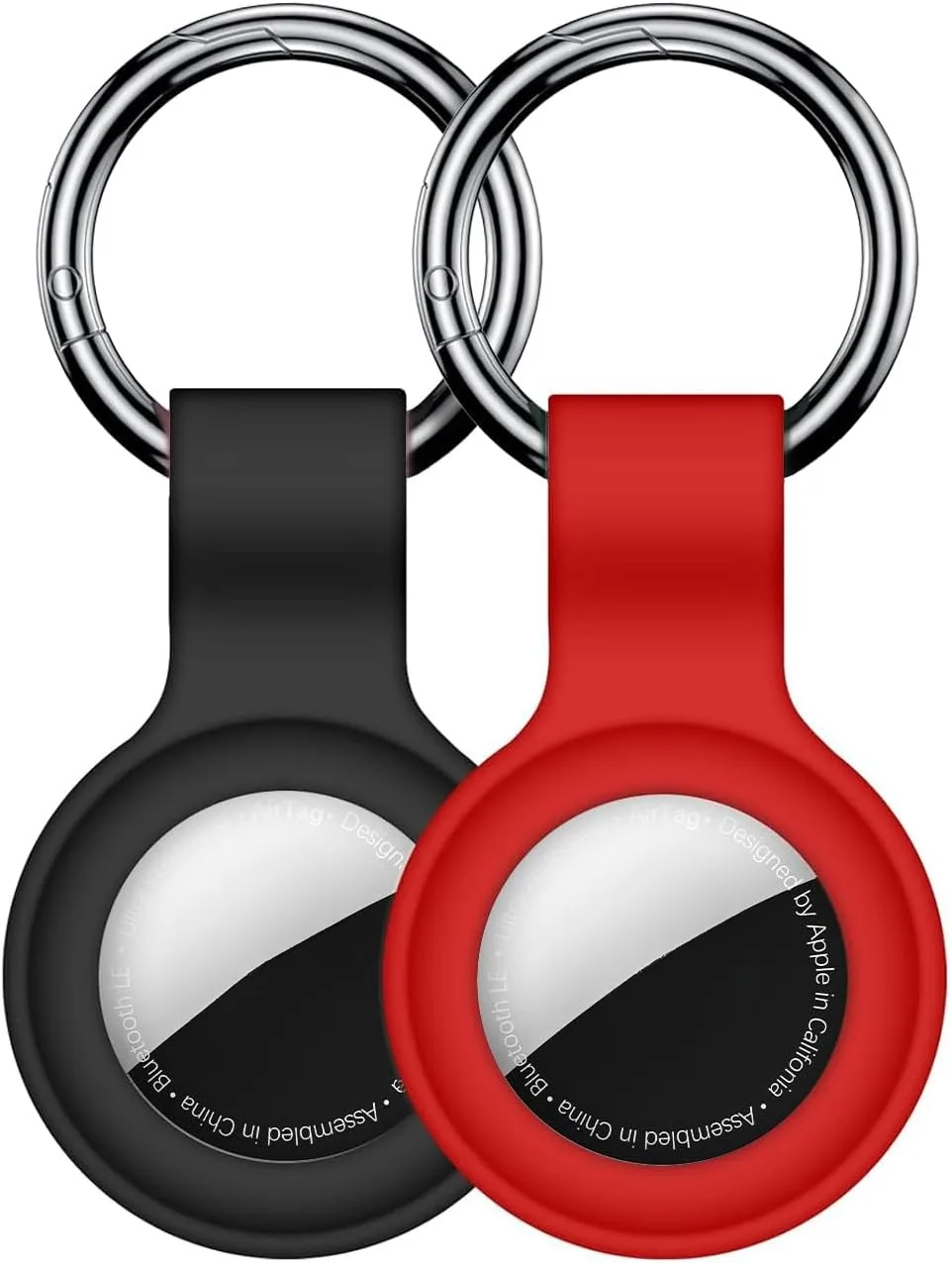 Silicone Protective Keychain Cover for Airtags - Pet Collar and Accessory Holder