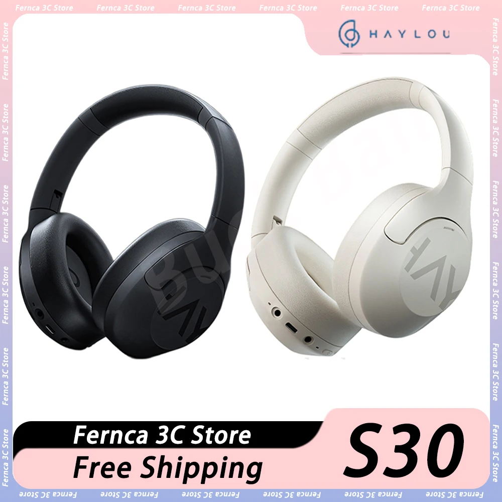 

HAYLOU S30 Bluetooth Headset Noise Reduction Low Delay Headphones Adaptive HIFI E-sports Earphone Ergonomics Pc Gamer Mac Gifts