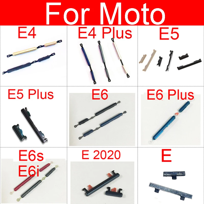 Power and Volume Button Replacement for Motorola Moto E Series