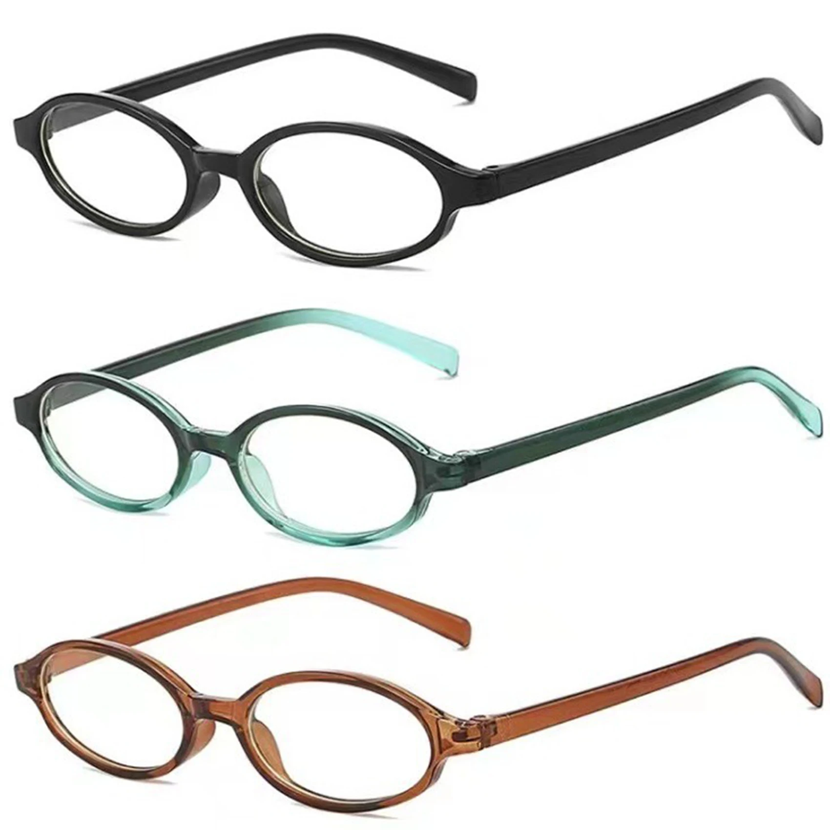 New Y2K Retro Oval Square Small Frame Glasses Frame Women Anti Blue Light Computer Glasses Vintage Eyeglasses Goggles