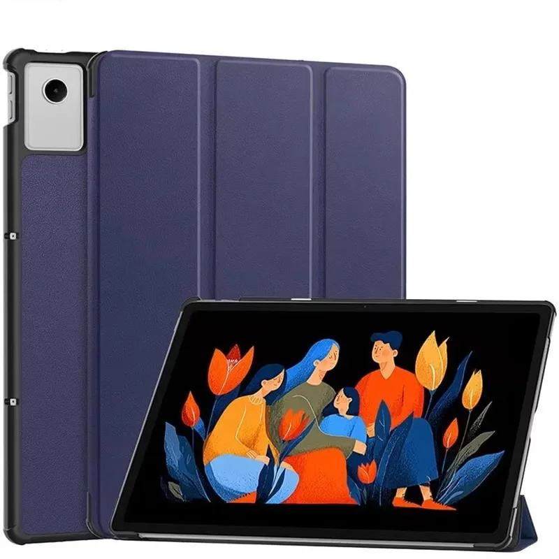 Premium Leather Triple Fold Magnetic Cover with Auto Sleep