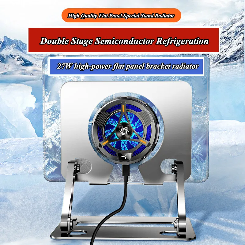 Game Cooler Magnético com Liga de Alumínio Kickstand Sl06 Sl12 Semicondutor Ios Ipad Samsung Xiaomi Huawei Tablet Pad Dedicado