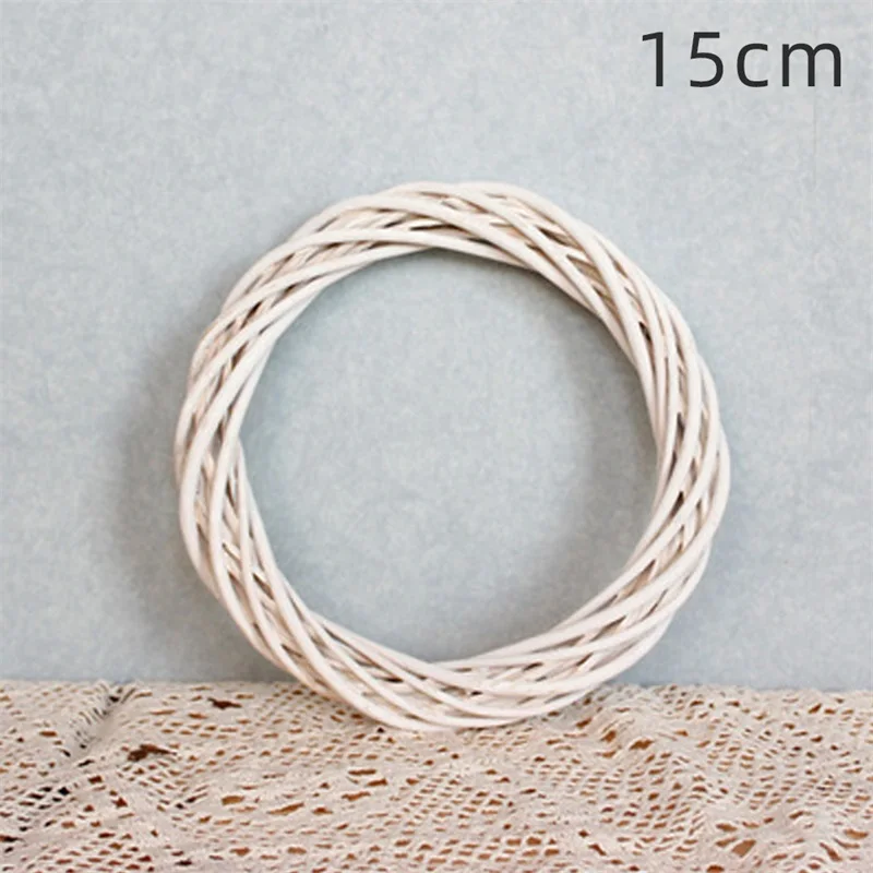 Ghirlanda Anello In Rattan Per Decorazione - 10-40 Cm Per Fiori Natalizi O Fai Da Te - Foto 6