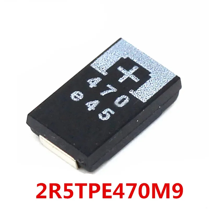 

Танталовый конденсатор 10шт 2R5TPE470M9 470 2,5 V 470UF SMD, новый и оригинальный