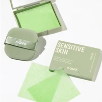 100 Sheets Portable Face Oil Absorbing Paper With Mirror Case Beauty Woman Facial Care Paper Absorbs Facial Fat Beauty 1