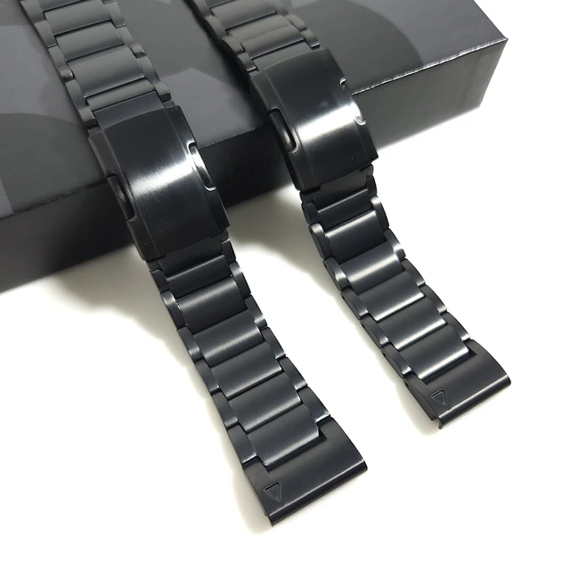 Titanium Quick Fit Metal Watch Band Strap For Garmin Fenix 7 7X Solar 6 6X  5 5X
