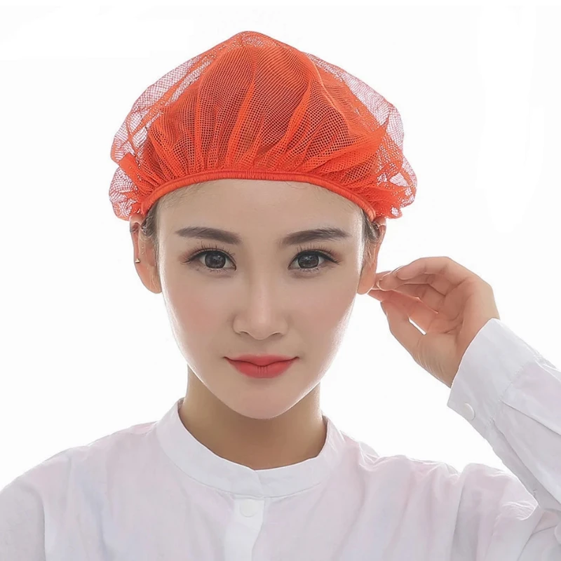 Shower Hat Reusable Bakery Hat Mesh Chef Kitchen Restaurant Hotel Cater Cooking Cap Workshop Cap Hair Shower Caps disposable shower cap shower cap waterproof shower cap