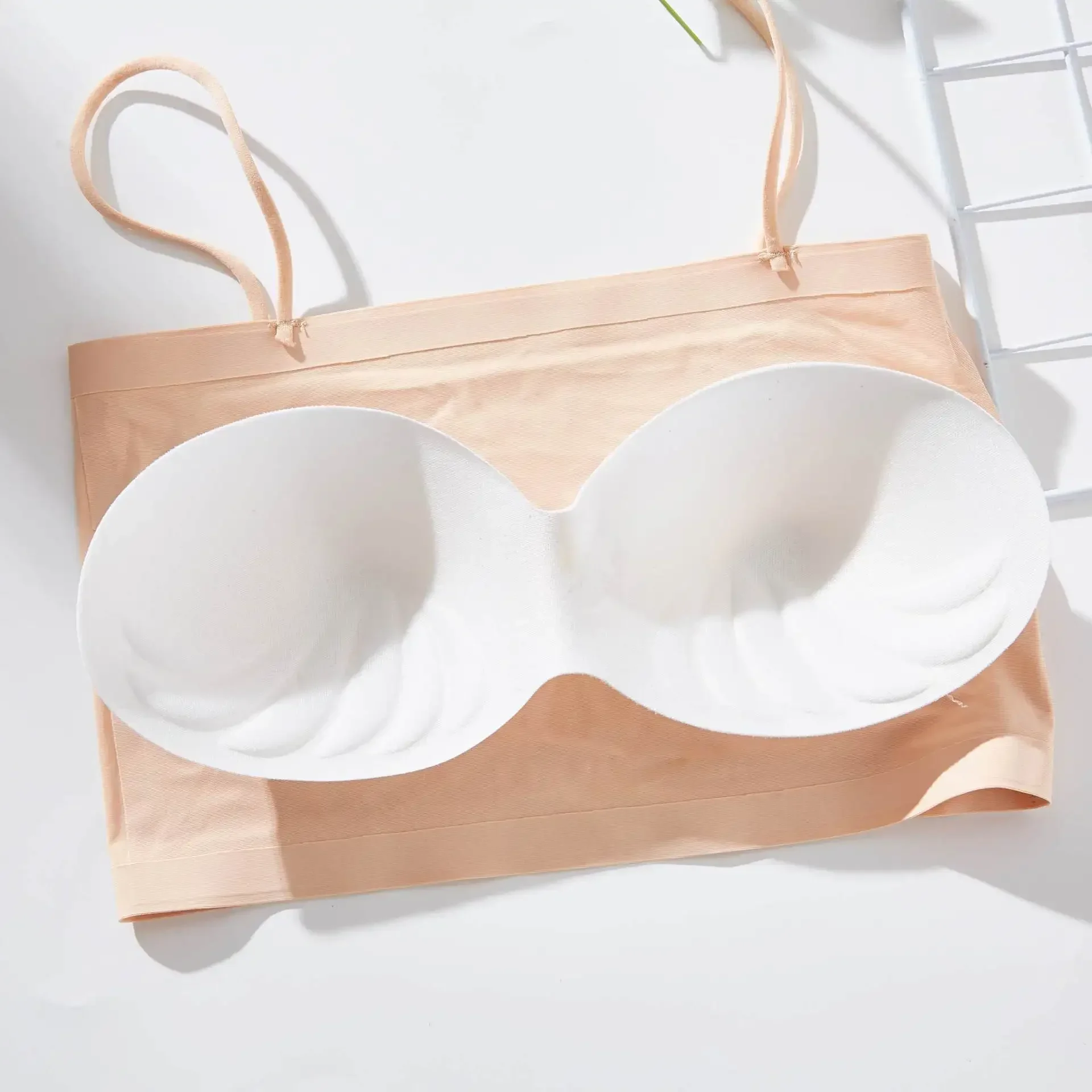 Comfortable Waist Beauty Back Wrap Chest Tube Top Girl No Steel Ring Camisole Bra Underwear New Female Simple Beauty Back