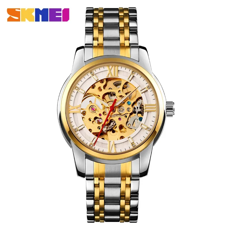 SKMEI 9222 Automatic Mechanical Men Wristwatches Folding Buckle