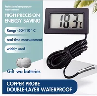 Mini LCD Car Digital Thermometer Hygrometer Temperature Indoor Outdoor Temperature Sensor Humidity Meter Gauge Instruments - Image 3
