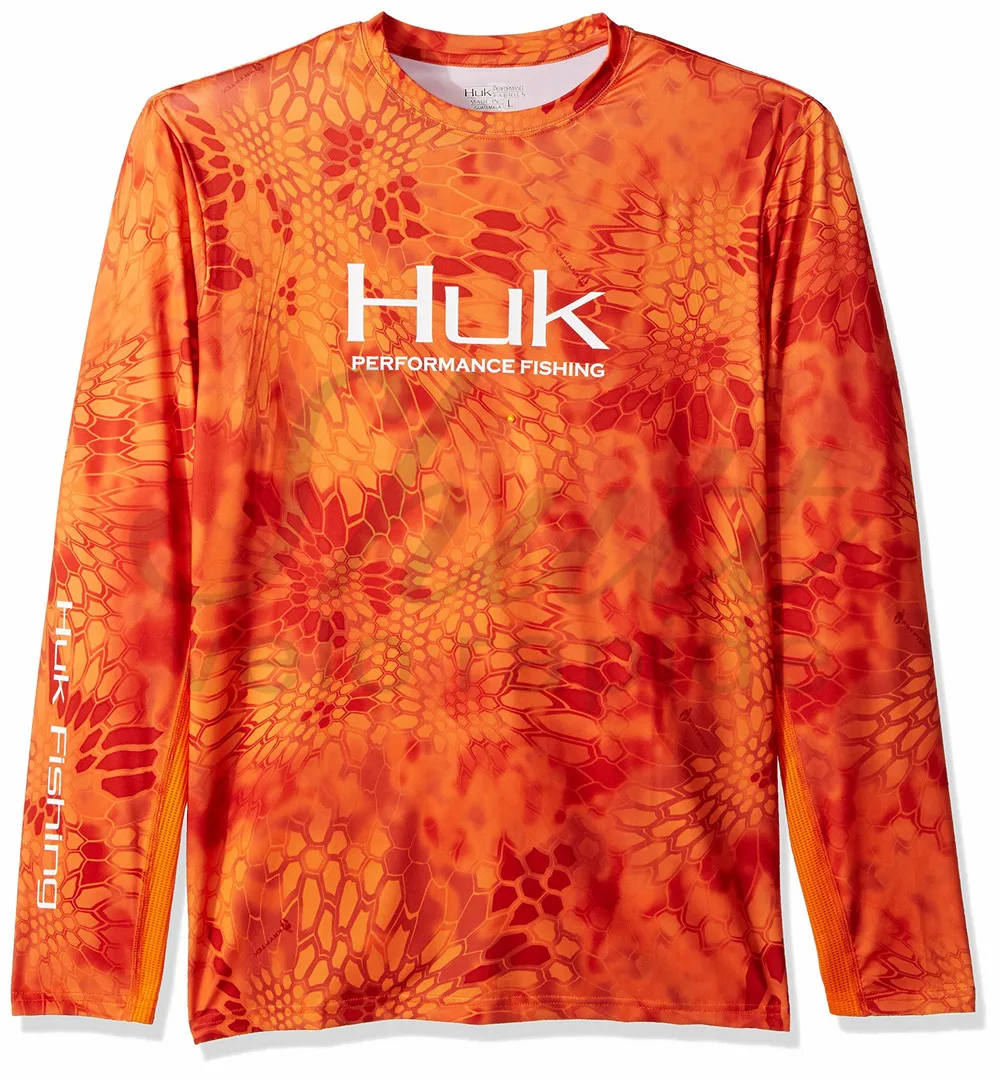 HUK Sun Protection Clothing Lightweight Fishing Shirt Fishing Hoodie Long  sleeves Shirt for Men Quick Dry