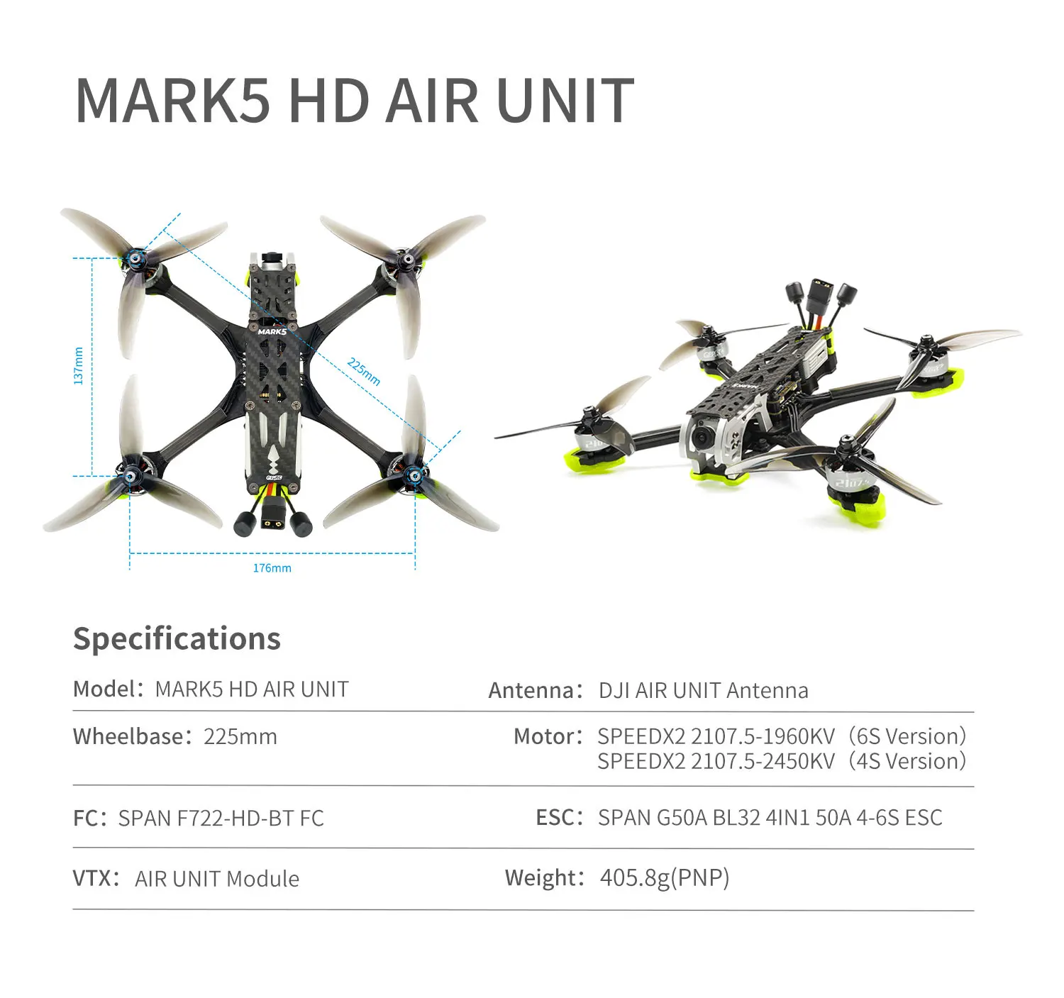 lf606 mini quadcopter foldable rc drone 2022 New GEPRC MARK5 HD Vista Freestyle FPV Drone 4S/6S 5Inch Gimbal FPV Brushless Quadcopter RC Helicopter Drone 1080P SPEEDX2 hunters 2.4 ghz rc 6 axis gyro quadcopter