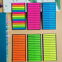 300Pcs Color Index Sticky Notes Ultra-fine Index Label Stickers PET Sticky Notes Highlighter Instead of Transparent Stickers 1