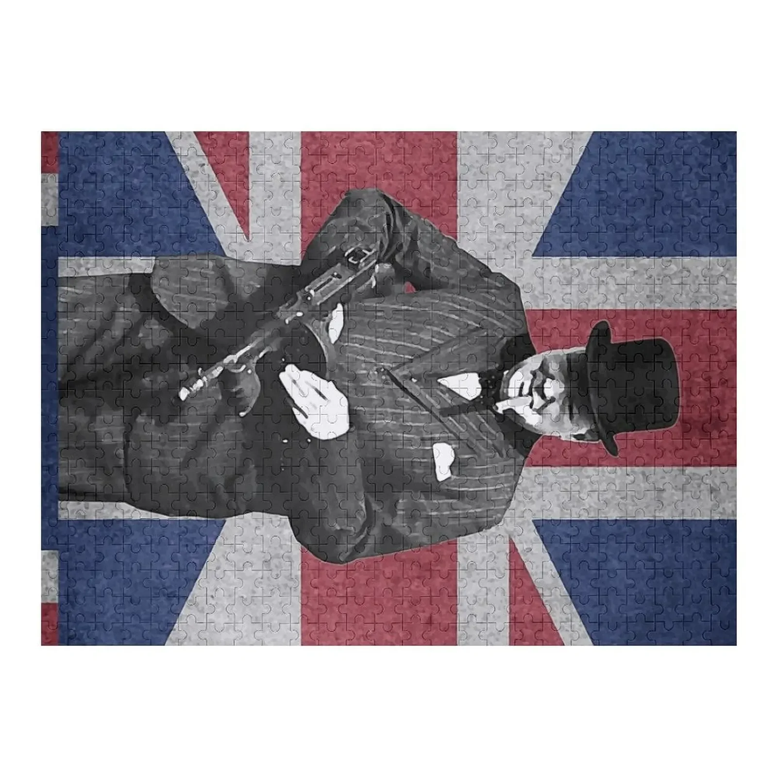 Sir Winston Churchill Jigsaw Puzzle Customizable Gift Toddler Toys Customized Picture Puzzle