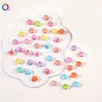 50Pcs Flower Hair Clips Multi color Mini Cute Hair Styling Accessories for Girls and Women Birthday Gifts,10 Colors at Least - Image 2