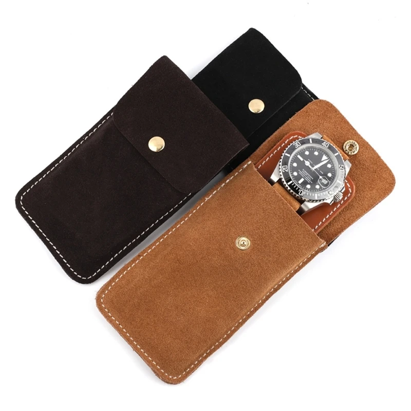 

Portable Single Watch Storage Bag Travel Cases Convenient Storage Watch Pouch