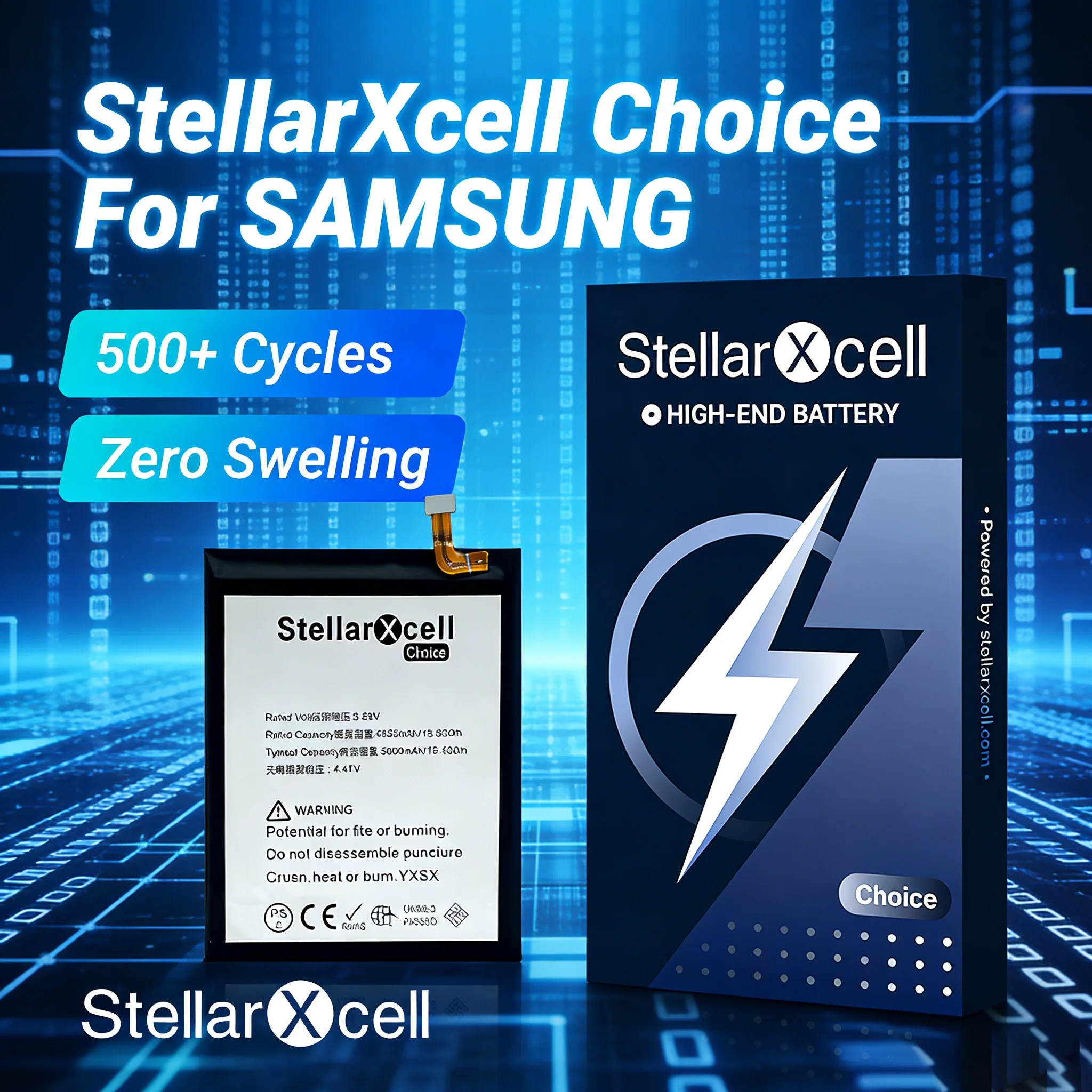 스텔라엑셀 초이스 배터리 삼성 S22 S23 S24울트라 S21FE S20플러스 S10라이트 S7엣지 S8 S9용 EB-BS906ABY EB-BS918ABY
